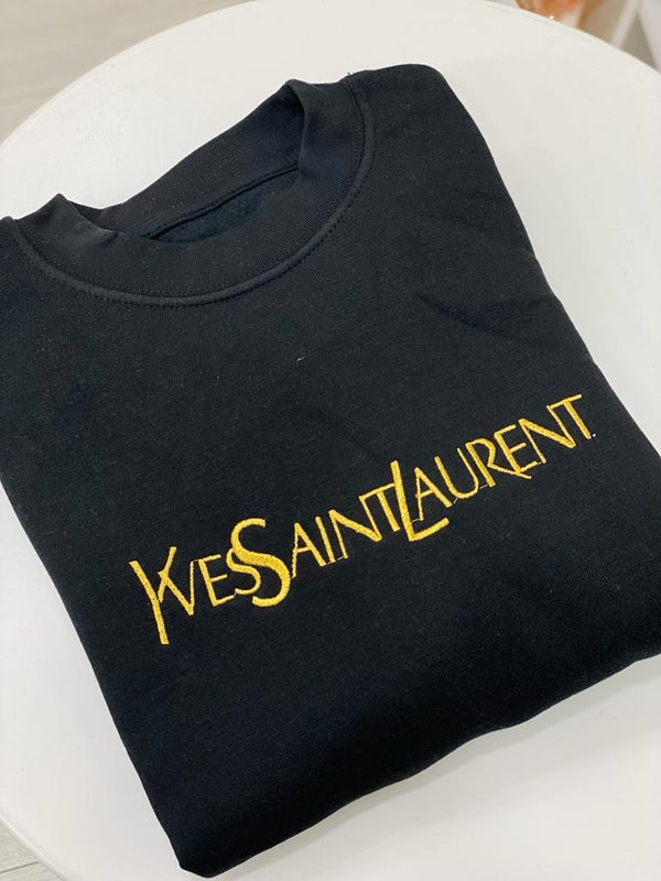 Felpa Ysl ricamo