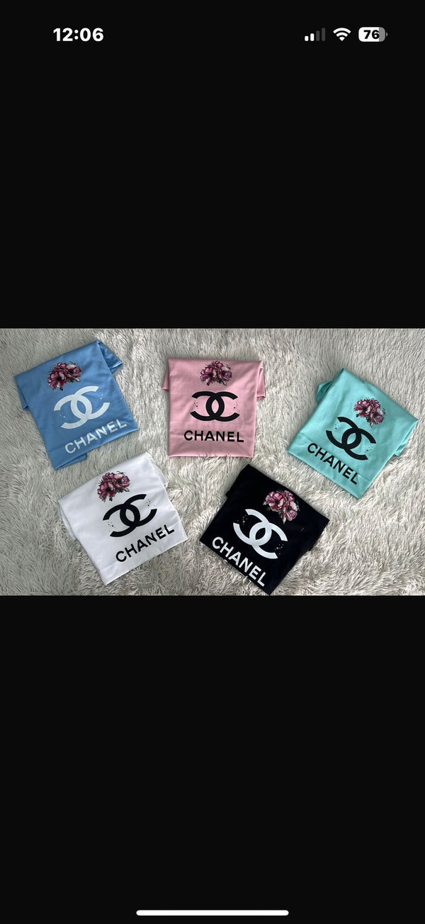 T-SHIRT CHANL TULIPAN